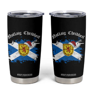 Scottish Christmas Tumbler Cup Nollaig Chridheil Gaelic Xmas Scotland Lion Rampant TS11 Black Print Your Wear