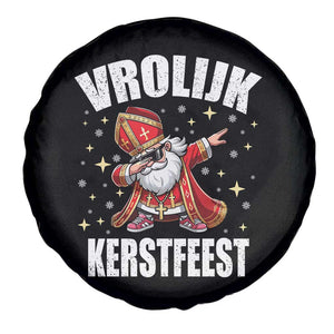 Dutch Christmas Spare Tire Cover Vrolijk Kerstfeest Dabiing Sinterklaas Santa TS11 Print Your Wear