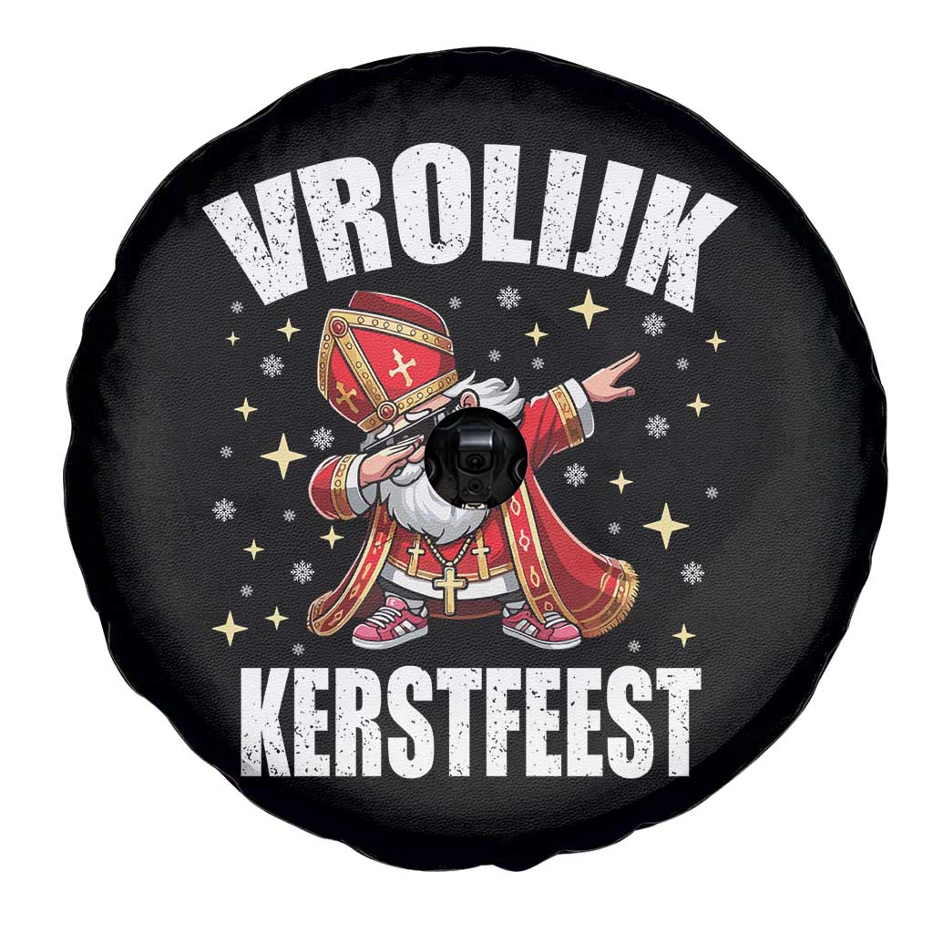 Dutch Christmas Spare Tire Cover Vrolijk Kerstfeest Dabiing Sinterklaas Santa TS11 Print Your Wear