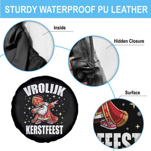 Dutch Christmas Spare Tire Cover Vrolijk Kerstfeest Dabiing Sinterklaas Santa TS11 Print Your Wear