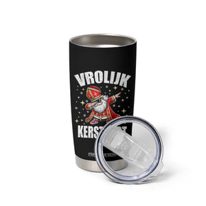 Dutch Christmas Tumbler Cup Vrolijk Kerstfeest Dabiing Sinterklaas Santa TS11 Print Your Wear