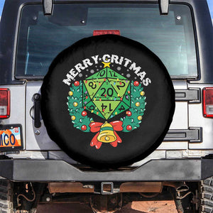 Funny Christmas RPG Spare Tire Cover Merry Critmas D20 RPG Gamer Dice Gaming Xmas TS11 No hole Black Print Your Wear