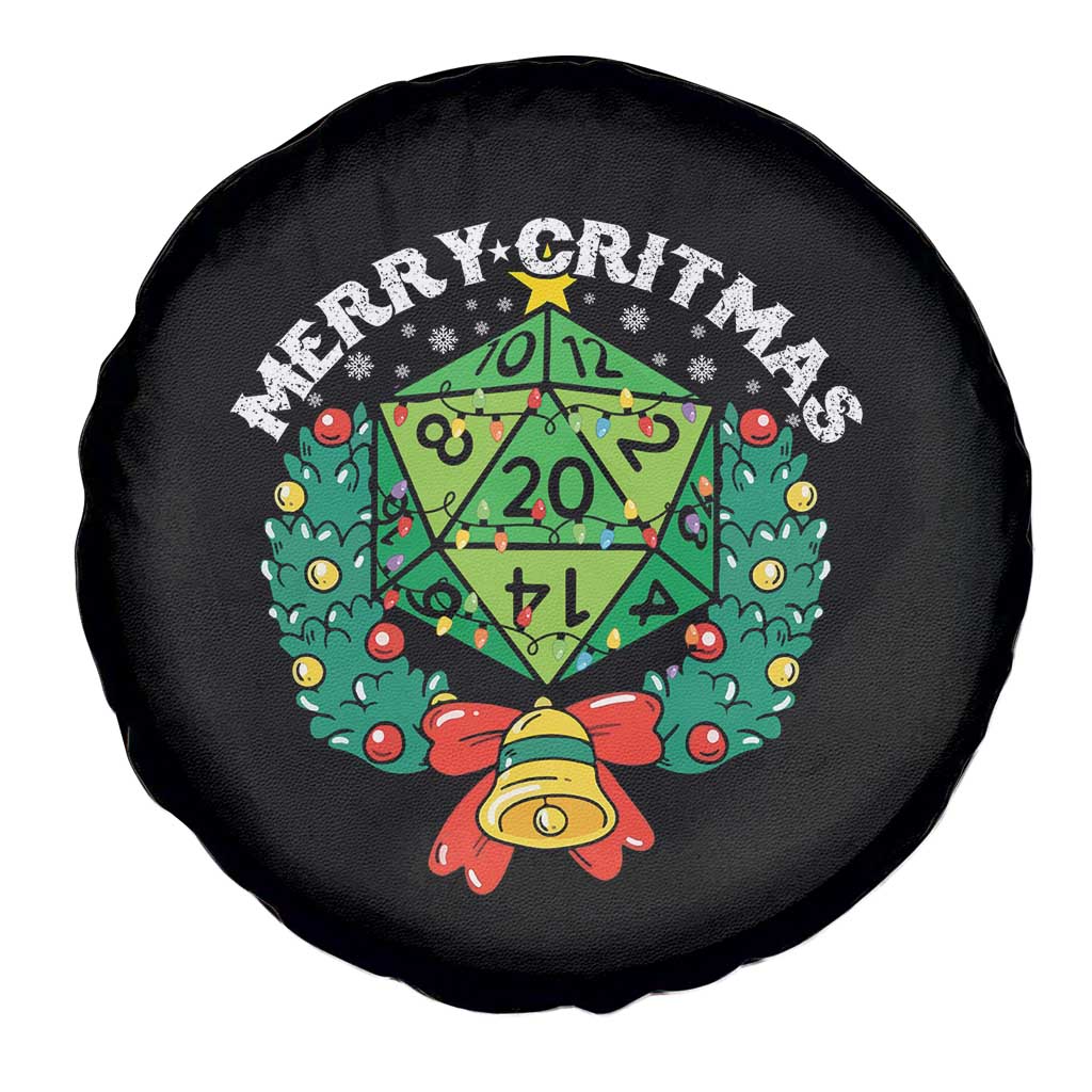 Funny Christmas RPG Spare Tire Cover Merry Critmas D20 RPG Gamer Dice Gaming Xmas TS11 Print Your Wear