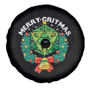 Funny Christmas RPG Spare Tire Cover Merry Critmas D20 RPG Gamer Dice Gaming Xmas TS11 Print Your Wear