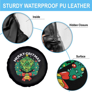 Funny Christmas RPG Spare Tire Cover Merry Critmas D20 RPG Gamer Dice Gaming Xmas TS11 Print Your Wear
