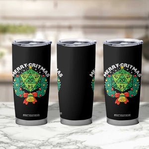 Funny Christmas RPG Tumbler Cup Merry Critmas D20 RPG Gamer Dice Gaming Xmas TS11 Print Your Wear