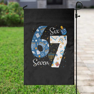 Funny 67 Hanukkah Garden Flag Chanukah Menorah Dreidel Six Seven Meme TS11 Print Your Wear