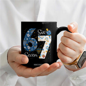 Funny 67 Hanukkah Coffee Mug Chanukah Menorah Dreidel Six Seven Meme TS11 Print Your Wear