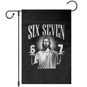 Funny Jesus 67 Garden Flag God Six Seven Meme Religious Christian TS11 Black Print Your Wear