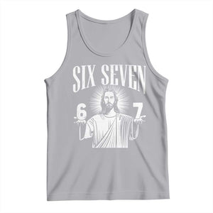 Funny Jesus 67 Tank Top God Six Seven Meme Religious Christian - Print Your Wear