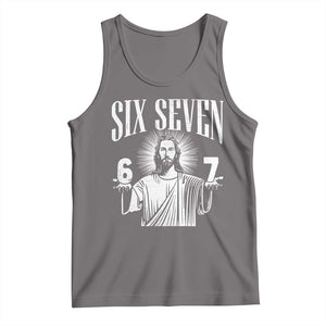 Funny Jesus 67 Tank Top God Six Seven Meme Religious Christian - Print Your Wear