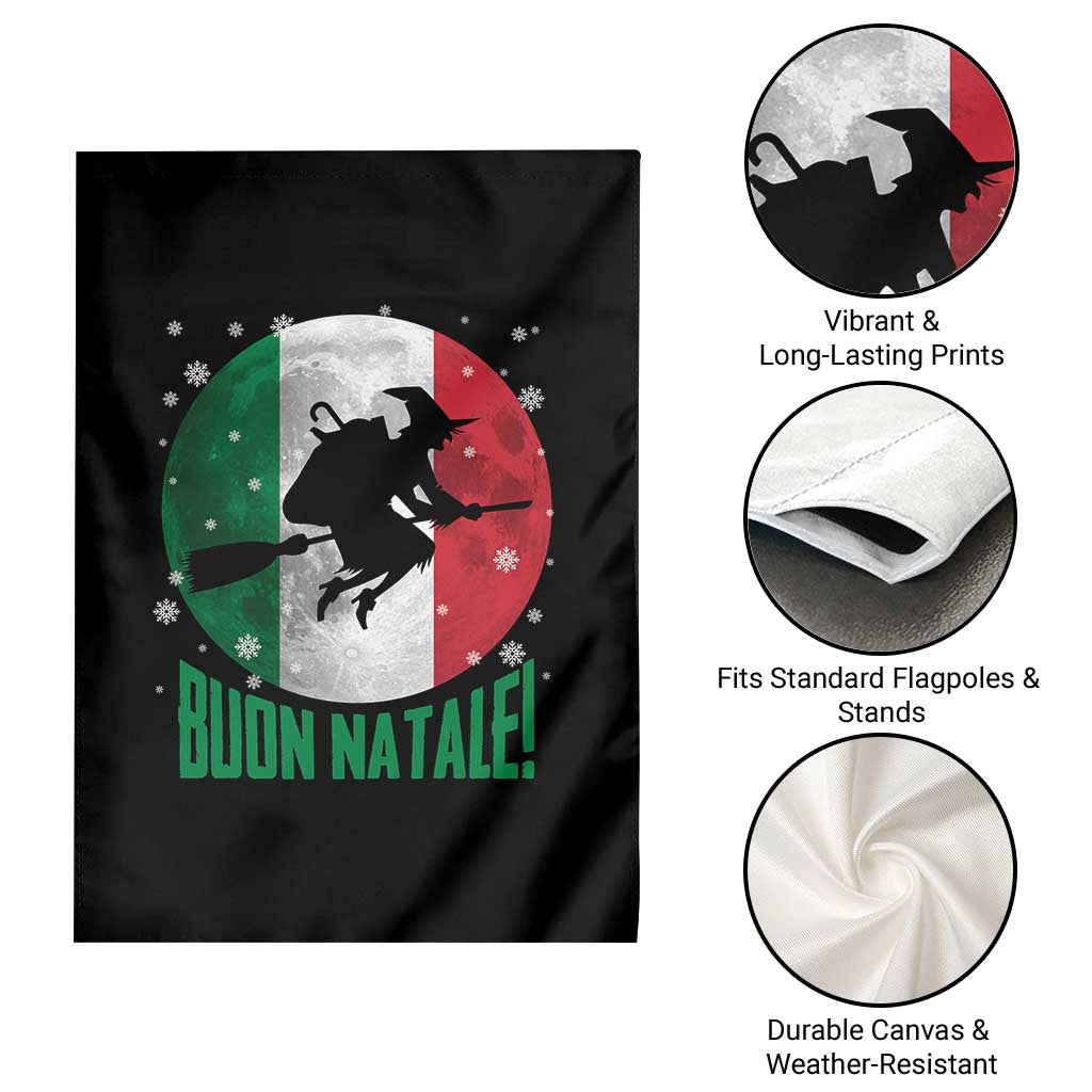 Buon Natale Italian Christmas Garden Flag La Befana Italian Folklore Witch TS11 Print Your Wear