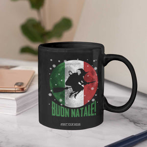 Buon Natale Italian Christmas Coffee Mug La Befana Italian Folklore Witch TS11 Print Your Wear
