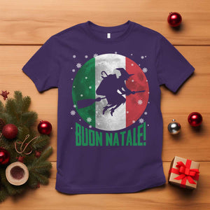 Buon Natale Italian Christmas T Shirt La Befana Italian Folklore Witch TS11 Purple Print Your Wear