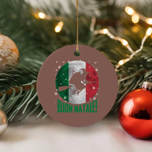 Buon Natale Italian Christmas Ceramic Ornament La Befana Italian Folklore Witch TS11 1pc Mocha Print Your Wear
