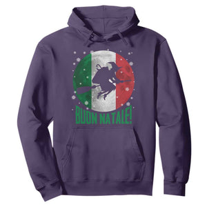 Buon Natale Italian Christmas Hoodie La Befana Italian Folklore Witch TS11 Purple Print Your Wear