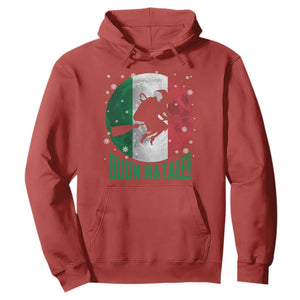 Buon Natale Italian Christmas Hoodie La Befana Italian Folklore Witch TS11 Red Print Your Wear