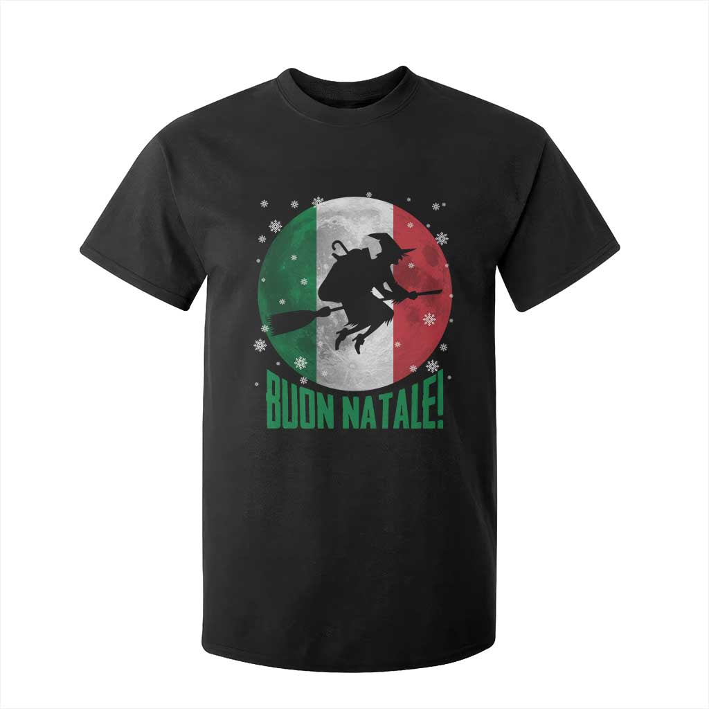 Buon Natale Italian Christmas T Shirt For Kid La Befana Italian Folklore Witch TS11 Black Print Your Wear