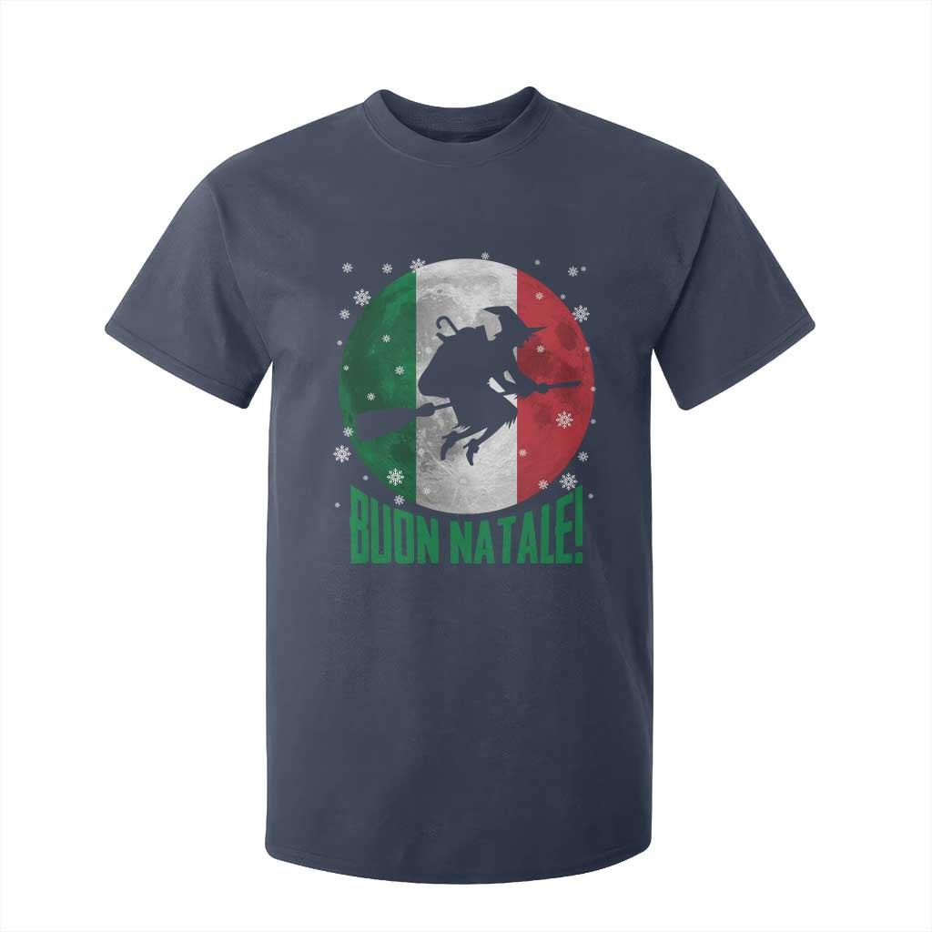 Buon Natale Italian Christmas T Shirt For Kid La Befana Italian Folklore Witch TS11 Navy Print Your Wear