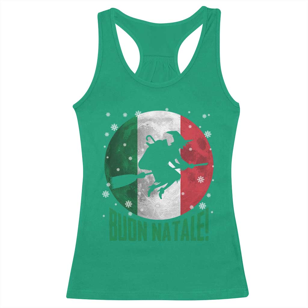 Buon Natale Italian Christmas Racerback Tank Top La Befana Italian Folklore Witch TS11 Irish Green Print Your Wear