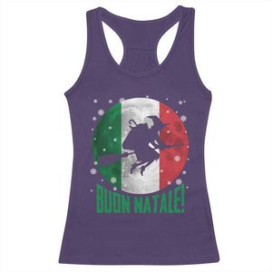 Buon Natale Italian Christmas Racerback Tank Top La Befana Italian Folklore Witch TS11 Purple Print Your Wear