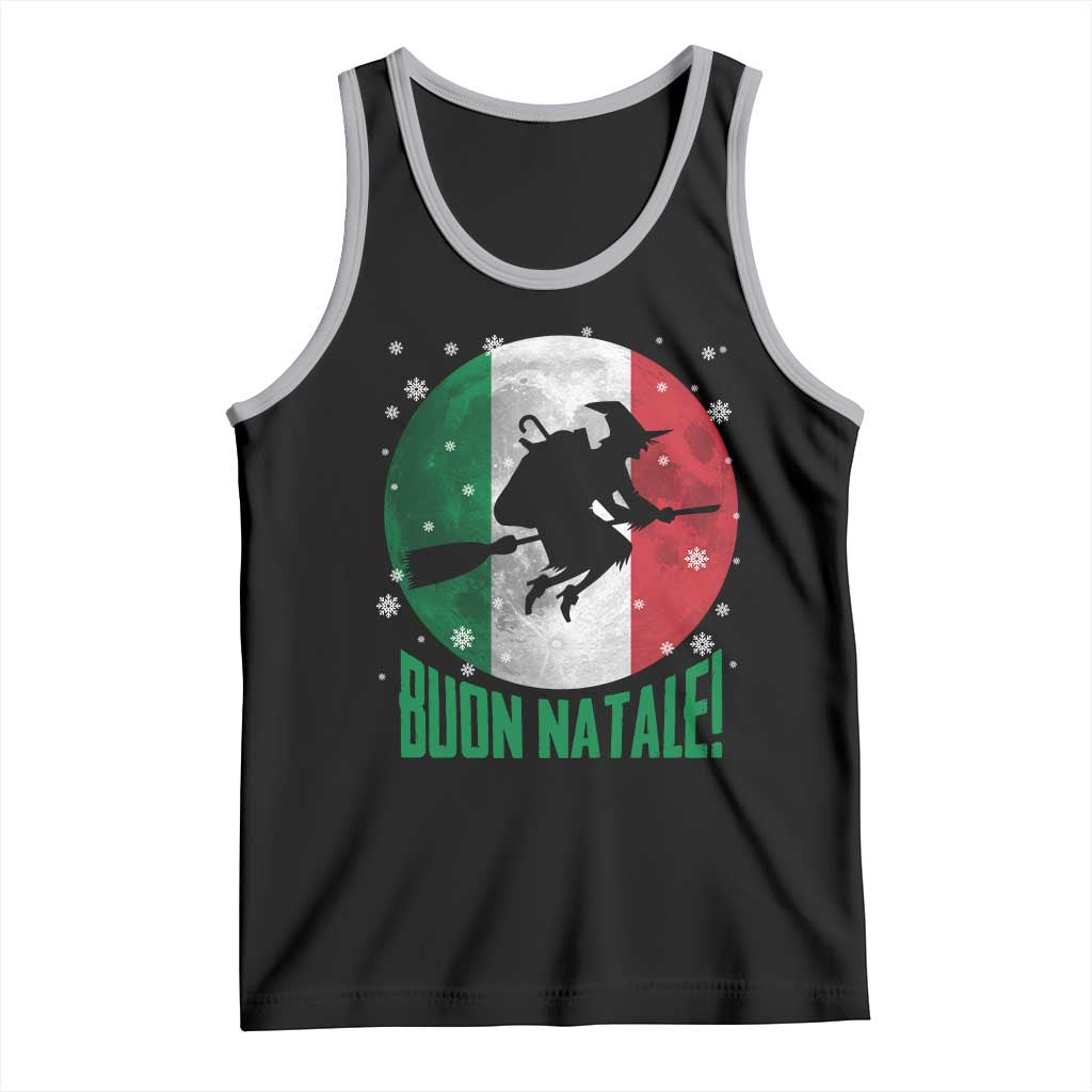 Buon Natale Italian Christmas Tank Top La Befana Italian Folklore Witch - Print Your Wear