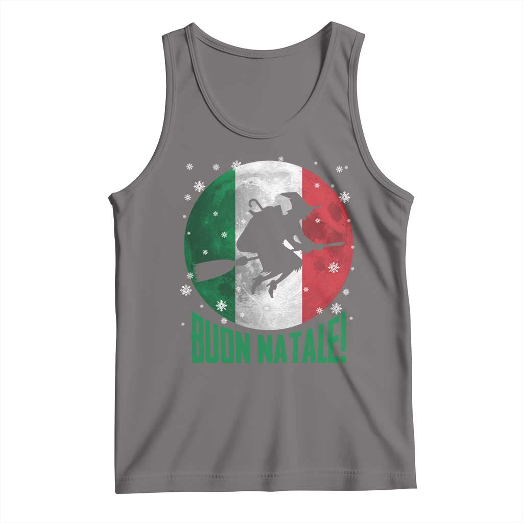 Buon Natale Italian Christmas Tank Top La Befana Italian Folklore Witch TS11 Deep Heather Print Your Wear