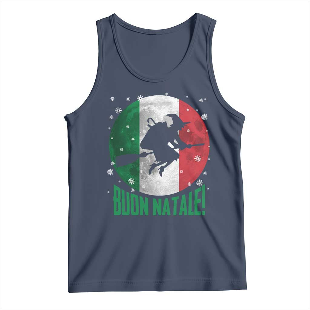 Buon Natale Italian Christmas Tank Top La Befana Italian Folklore Witch - Print Your Wear