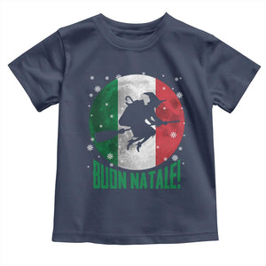 Buon Natale Italian Christmas Toddler T Shirt La Befana Italian Folklore Witch TS11 Navy Print Your Wear