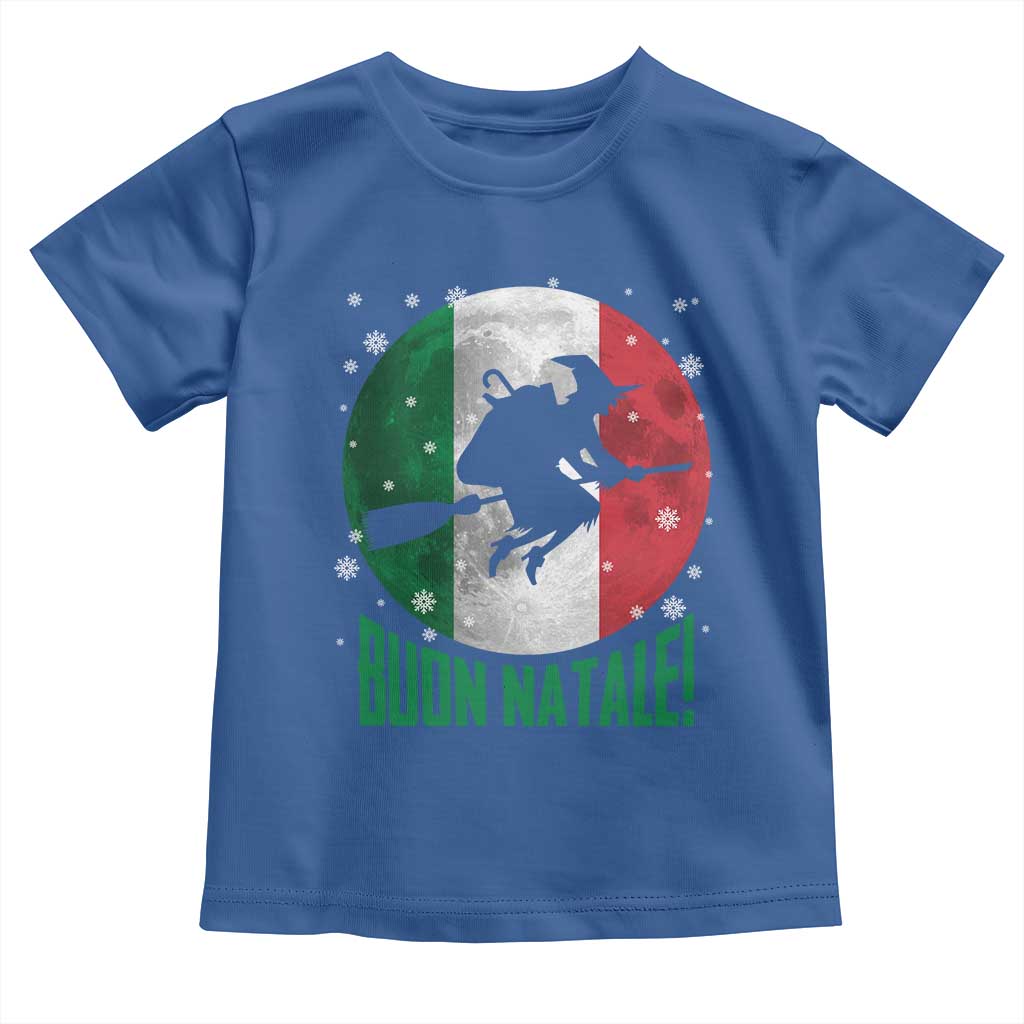 Buon Natale Italian Christmas Toddler T Shirt La Befana Italian Folklore Witch TS11 Royal Blue Print Your Wear