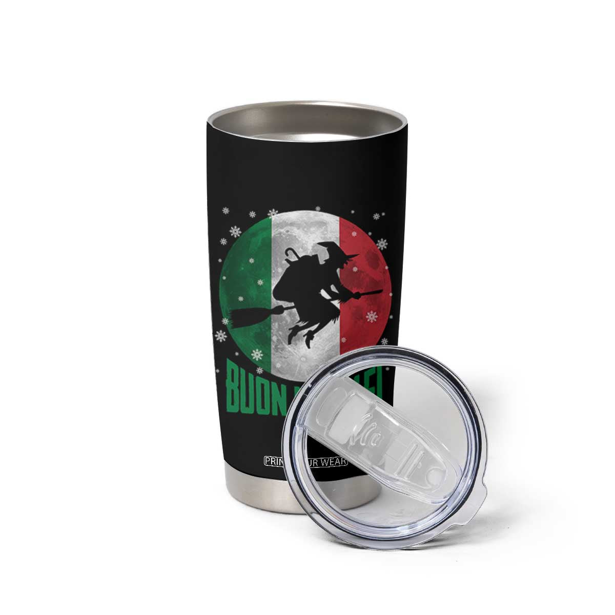 Buon Natale Italian Christmas Tumbler Cup La Befana Italian Folklore Witch TS11 Print Your Wear