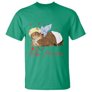 Funny Valentine's Day Cupid Cat T Shirt Happy Meowentines TS11 Irish Green Print Your Wear