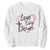 Love Like Jesus Sweatshirt Christian Religious God Valentine's Day Pink Heart TS11 White Print Your Wear