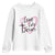 Love Like Jesus Youth Sweatshirt Christian Religious God Valentine's Day Pink Heart TS11 White Print Your Wear