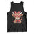 Funny Western Highland Cow Farm Valentine Tank Top TS11 Black Print Your Wear