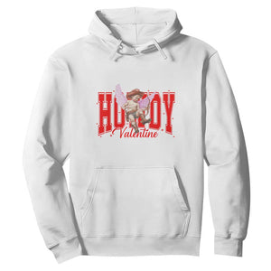 Funny Howdy Valentine Hoodie Valentine's Day Western Cowboy Cupid TS11 White Print Your Wear
