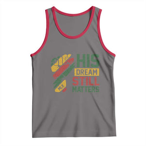 Martin Luther King Jr Tank Top His Dream Still Matters MLK Day TS11 Deep Heather Red Print Your Wear