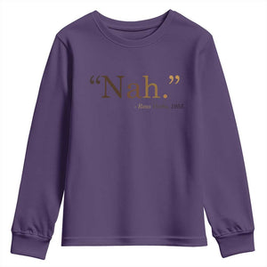 Rosa Parks Quote Youth Sweatshirt Nah 1955 Melanin Black Movement Protest TS11 Purple Print Your Wear