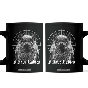 I Have Rabies Bat Coffee Mug Funny Meme Quotes Gothic TS11 Black Print Your Wear