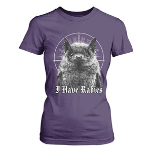 I Have Rabies Bat T Shirt For Women Funny Meme Quotes Gothic TS11 Purple Print Your Wear