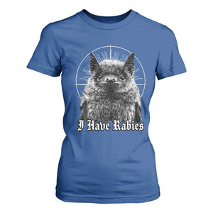 I Have Rabies Bat T Shirt For Women Funny Meme Quotes Gothic TS11 Royal Blue Print Your Wear