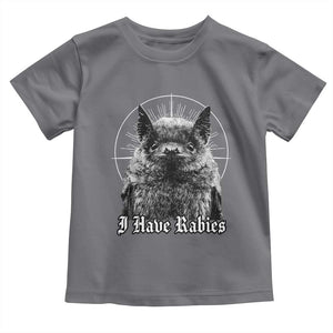I Have Rabies Bat Toddler T Shirt Funny Meme Quotes Gothic TS11 Charcoal Print Your Wear