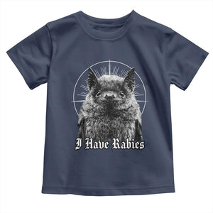 I Have Rabies Bat Toddler T Shirt Funny Meme Quotes Gothic TS11 Navy Print Your Wear