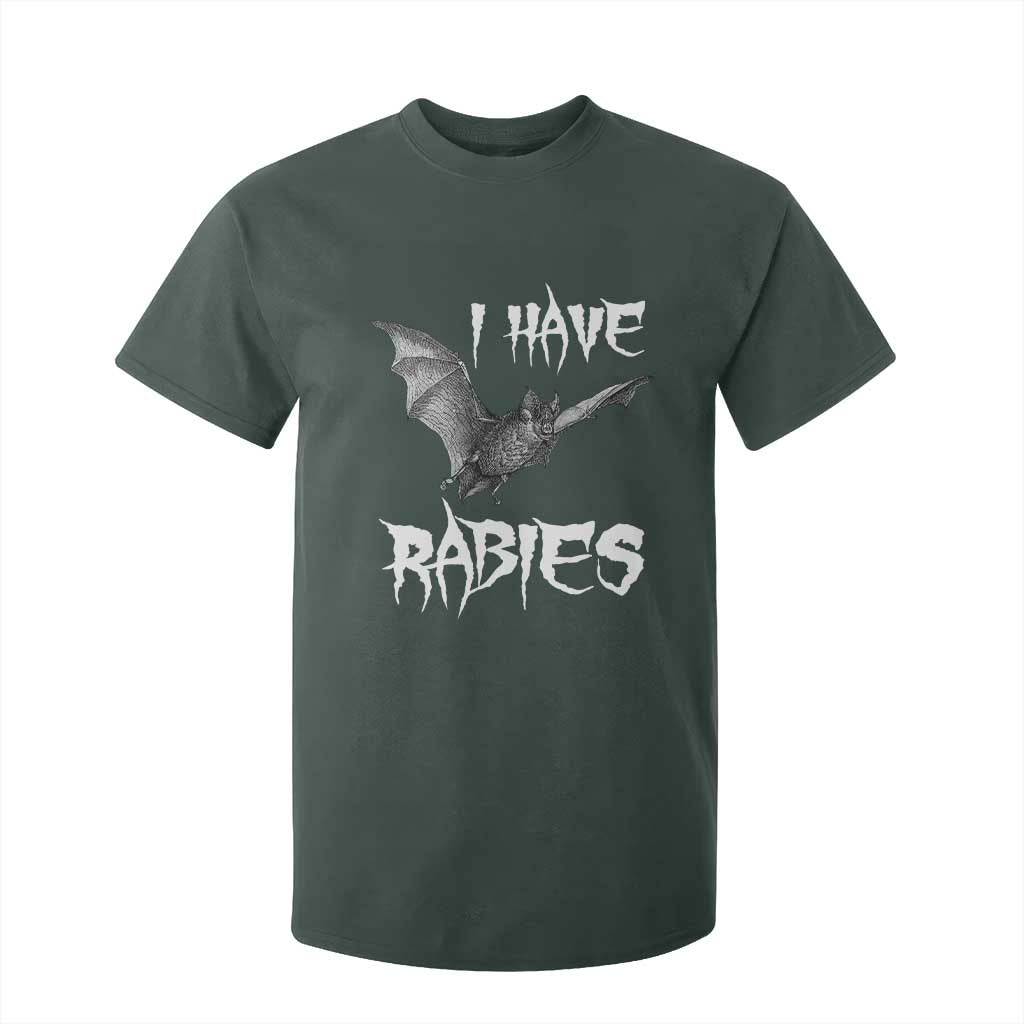 I Have Rabies Bat T Shirt For Kid Funny Meme Quotes TS11 Dark Forest Green Print Your Wear