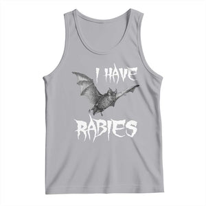 I Have Rabies Bat Tank Top Funny Meme Quotes TS11 Athletic Heather Print Your Wear