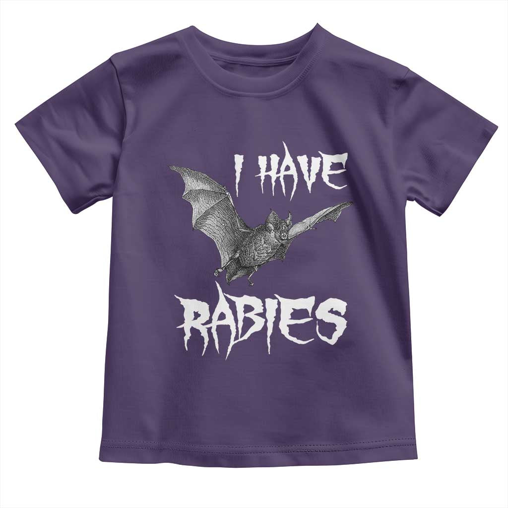 I Have Rabies Bat Toddler T Shirt Funny Meme Quotes TS11 Purple Print Your Wear