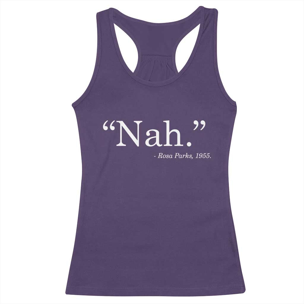 Rosa Parks Quote Racerback Tank Top Nah 1955 Black Movement Protest TS11 Purple Print Your Wear
