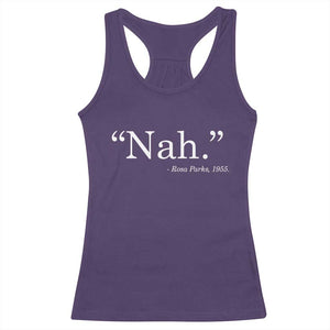 Rosa Parks Quote Racerback Tank Top Nah 1955 Black Movement Protest TS11 Purple Print Your Wear