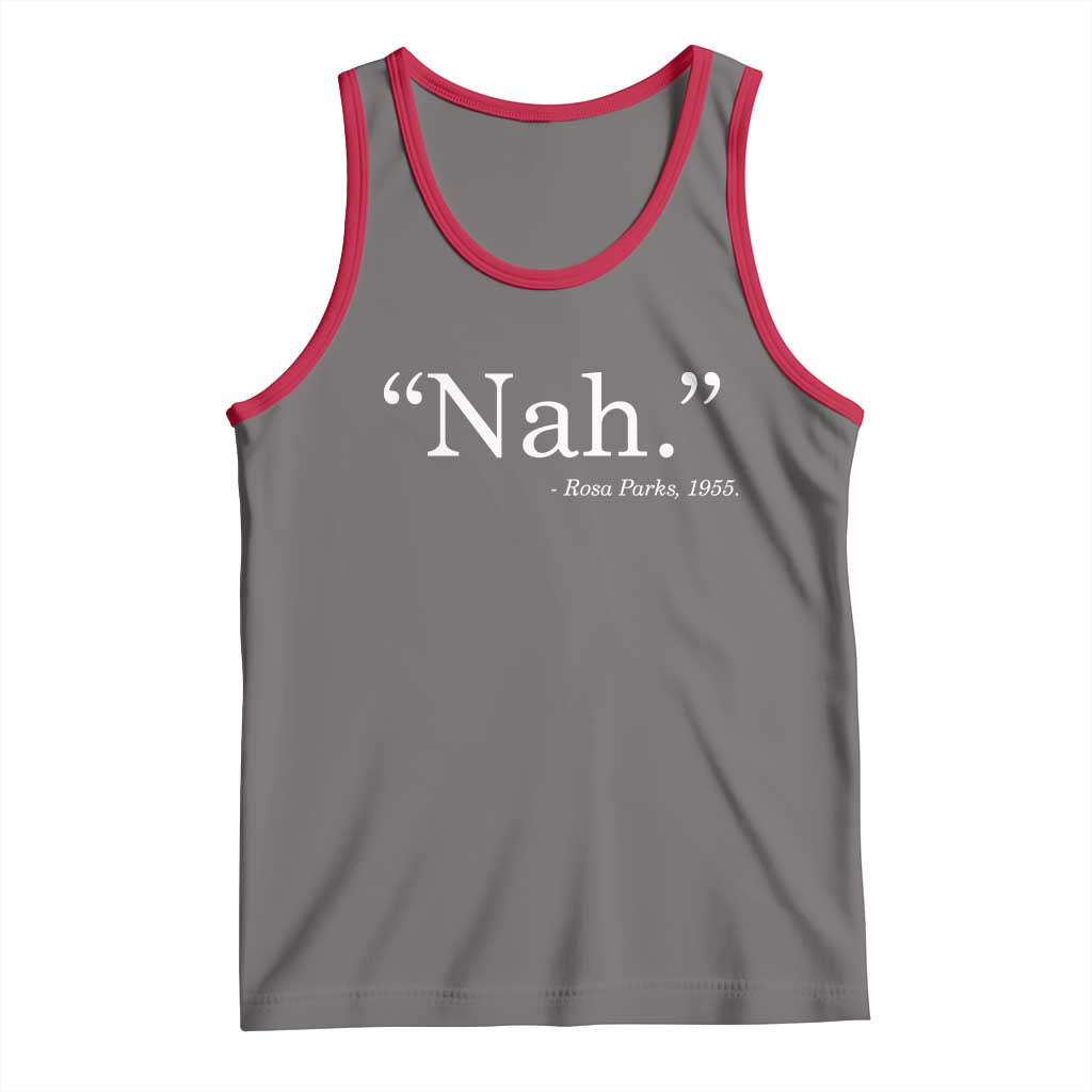 Rosa Parks Quote Tank Top Nah 1955 Black Movement Protest TS11 Deep Heather Red Print Your Wear