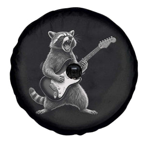 Funny Raccoon Playing Guitar Rock and Roll Spare Tire Cover TS11 Print Your Wear